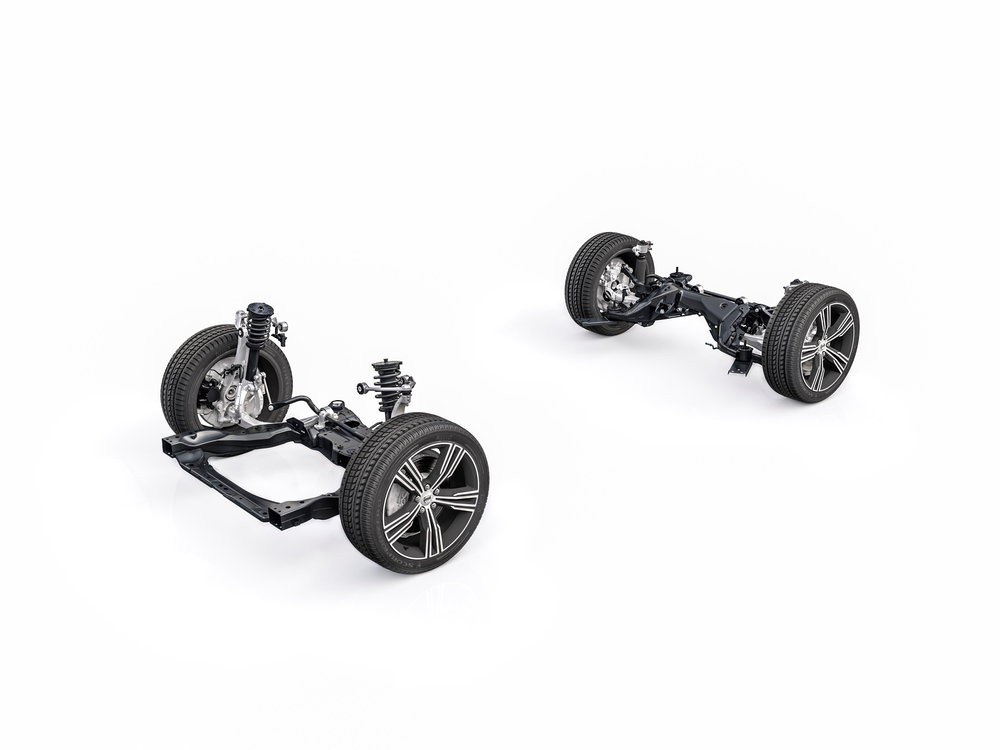 New Volvo V60 - double-link front and multilink rear suspension